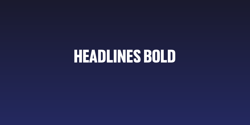 Headlines Bold Social Header