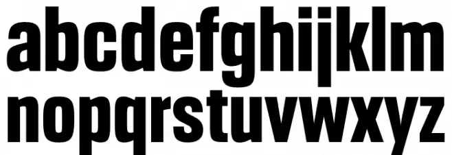 Headlines Bold 字体 小写