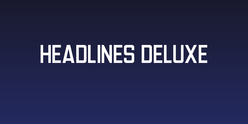 Headlines Deluxe Social Header