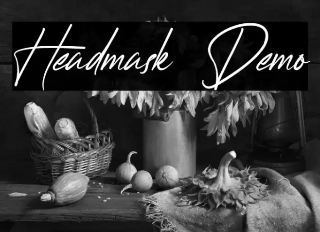 Headmask Demo Font examples
