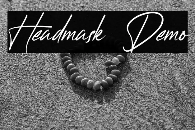Headmask Demo Font examples