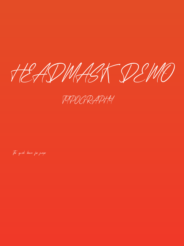 Headmask Demo Poster
