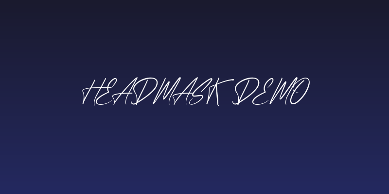Headmask Demo Social Header