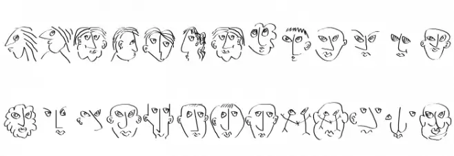 HeadsCallSketches خط أحرف صغيرة