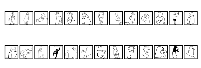 HeadsGallery Font LOWERCASE