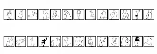 HeadsGallery Font LOWERCASE