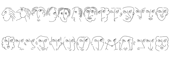HeadsHandsSketches フォント 小文字