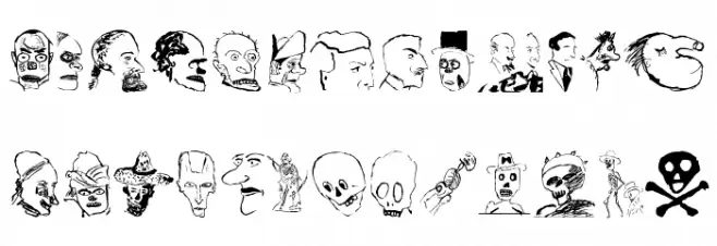 HeadsVectorAttempt خط أحرف صغيرة
