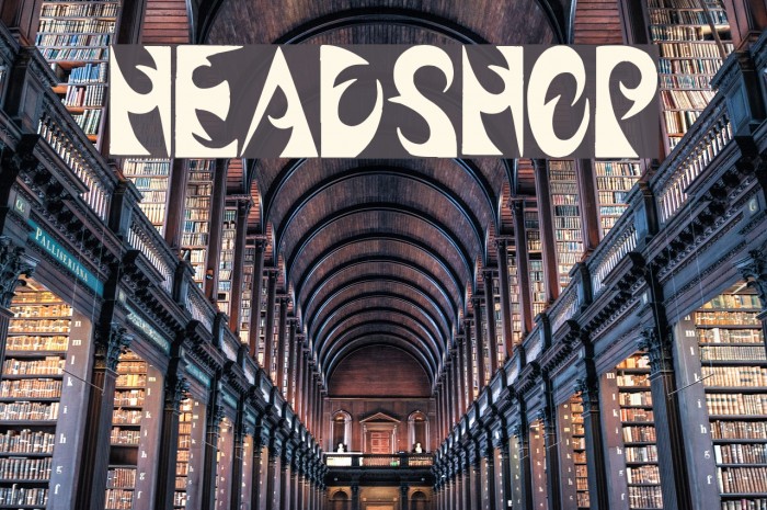 Headshop Font examples