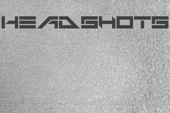 Headshots Font examples