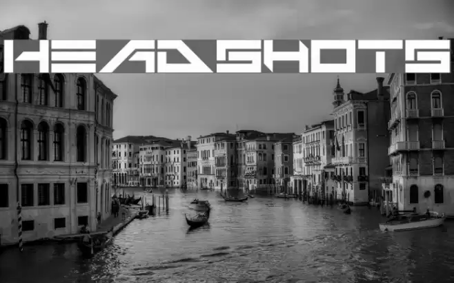 Headshots Font examples