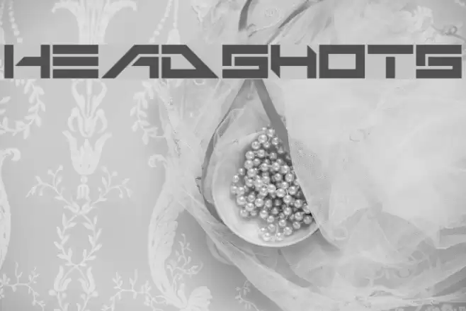 Headshots Font examples