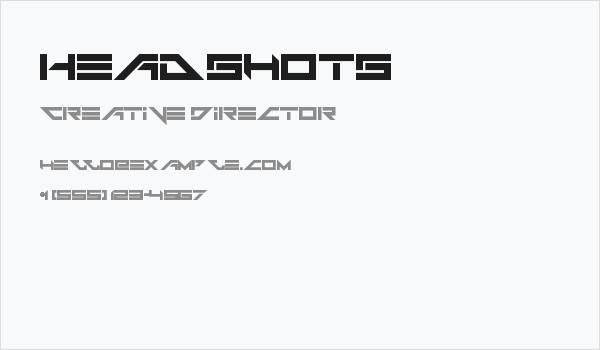 Headshots Business Card