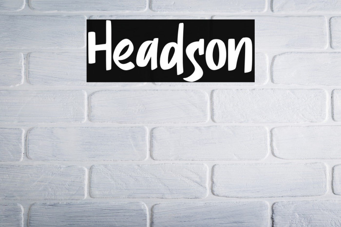 Headson Font examples