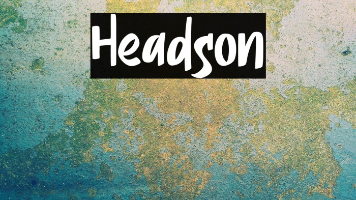 Headson Font examples