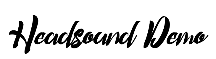 Headsound Demo  नि: शुल्क फ़ॉन्ट्स डाउनलोड