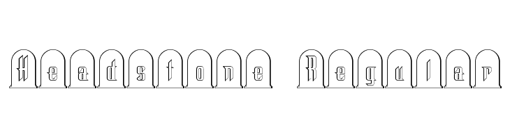 Headstone Regular Font