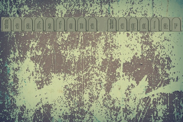Headstone Regular Font examples