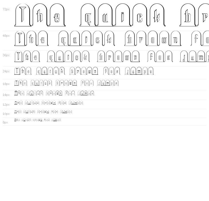 Headstone Regular Waterfall