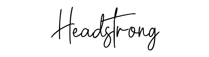 Headstrong  تنزيل الخطوط