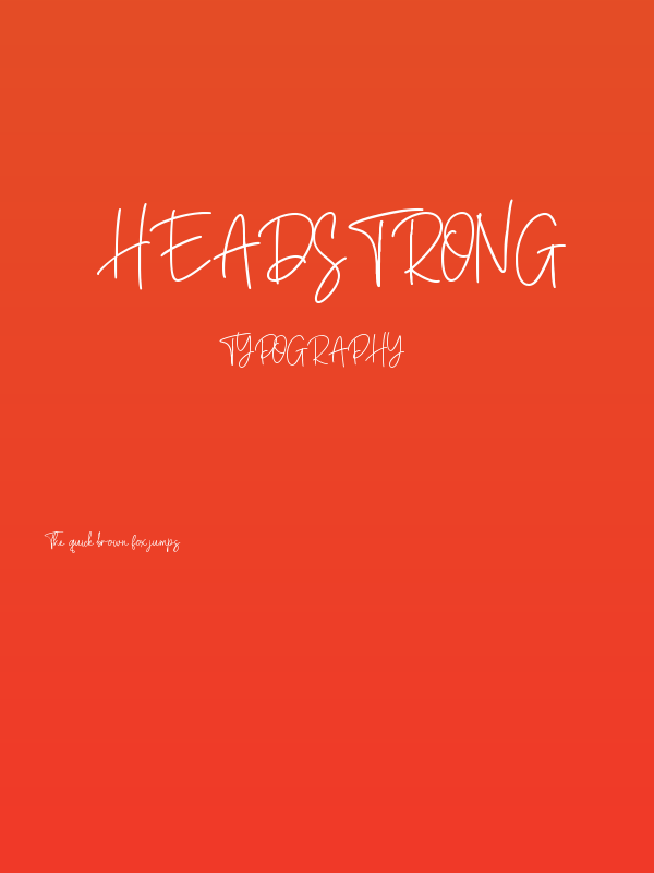 Headstrong Poster