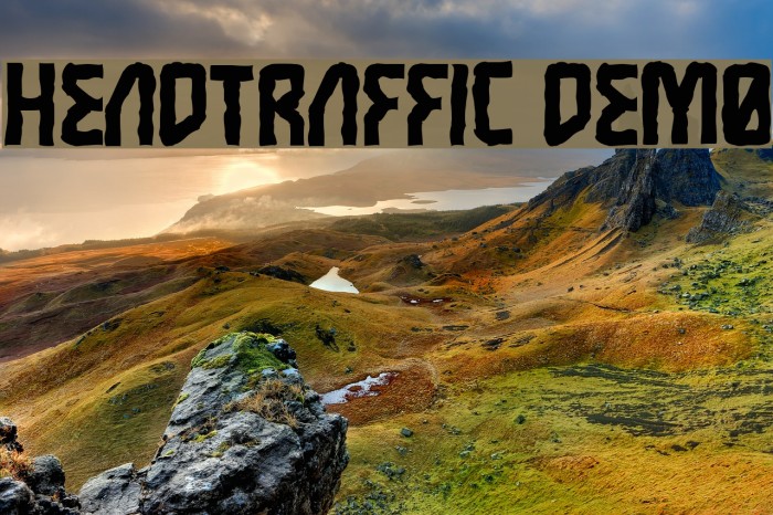 Headtraffic DEMO Font examples
