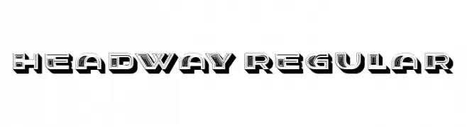 Headway Regular  Скачать бесплатные шрифты