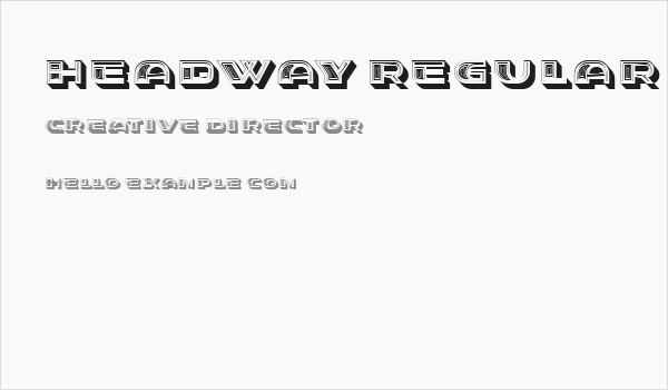 Headway Regular Business Card