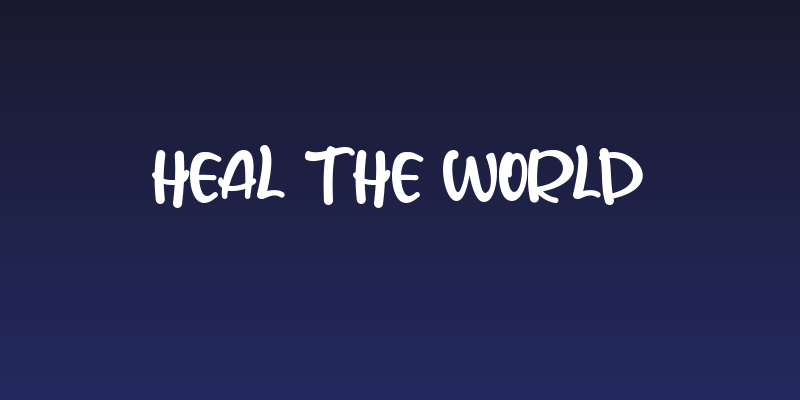 Heal The World Social Header