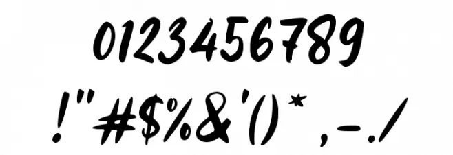 Healan Baby Шрифта ДРУГИЕ символов