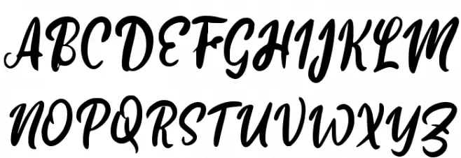 Healan Baby Font UPPERCASE
