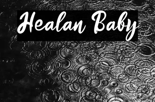 Healan Baby Шрифта examples