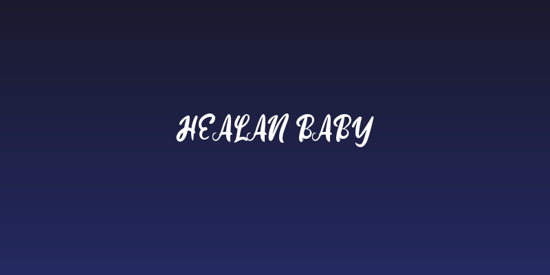 Healan Baby Social Header