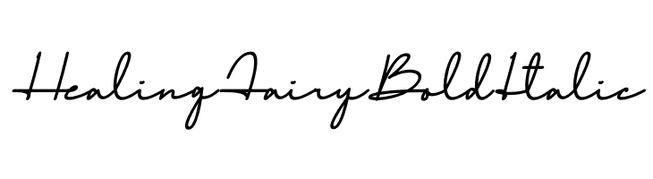 Healing Fairy Bold Italic Fuentes