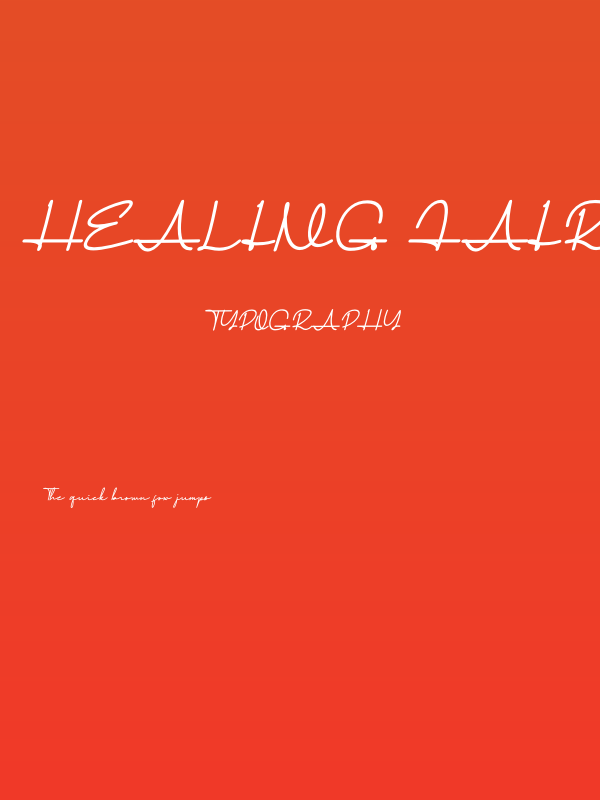Healing Fairy Bold Italic Poster
