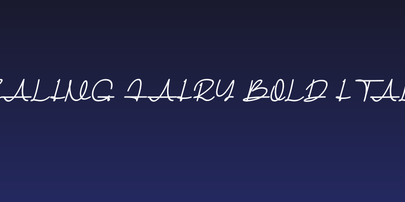 Healing Fairy Bold Italic Social Header