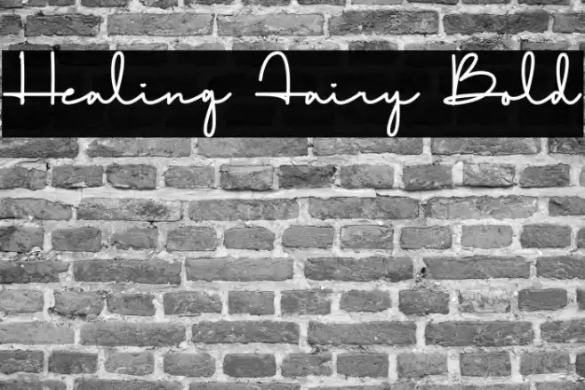 Healing Fairy Bold Font examples