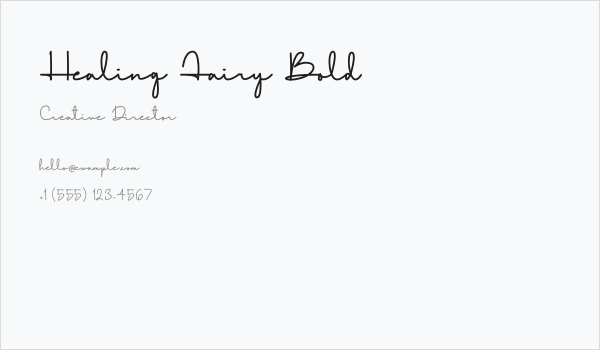 Healing Fairy Bold Business Card