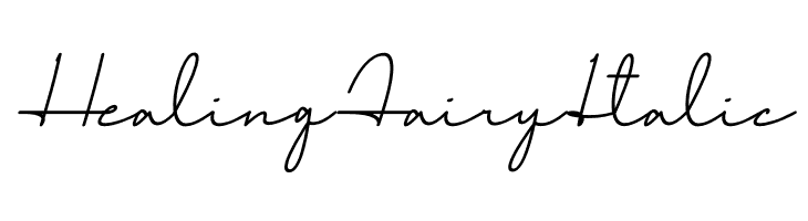 Healing Fairy Italic خط