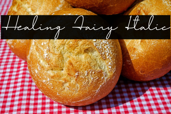 Healing Fairy Italic Example 1