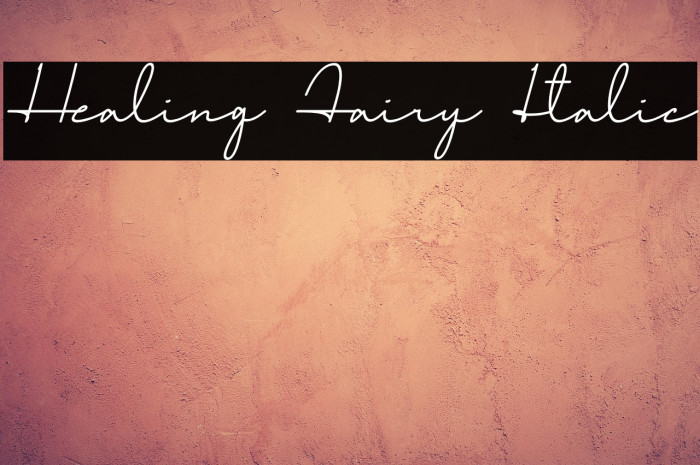 Healing Fairy Italic Example 2