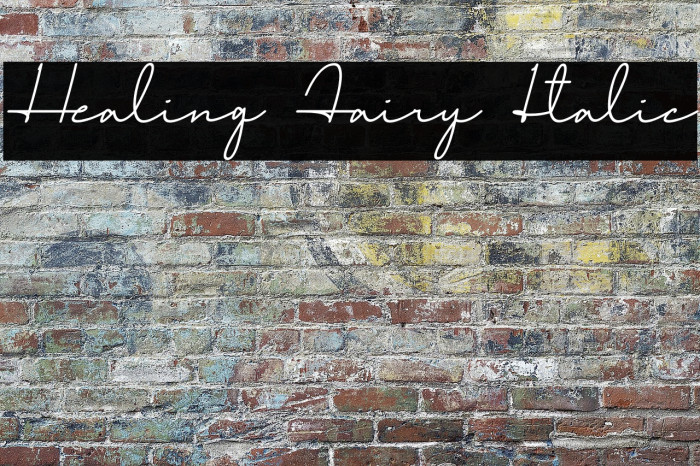 Healing Fairy Italic Example 3