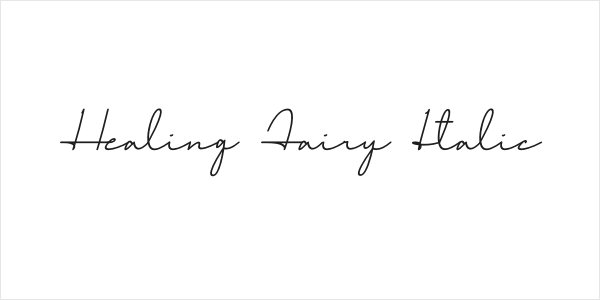 Healing Fairy Italic Logo