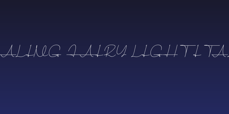 Healing Fairy Light Italic Social Header