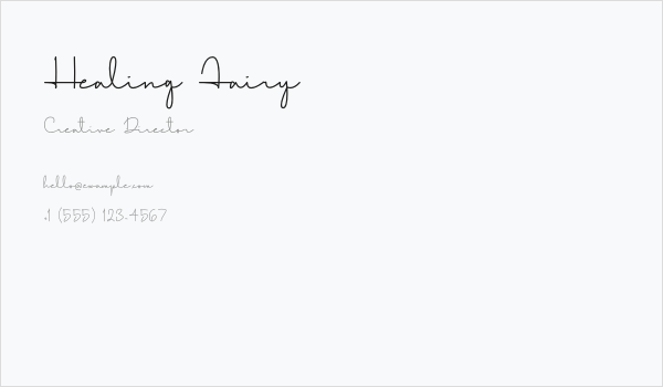 Healing Fairy Business Card