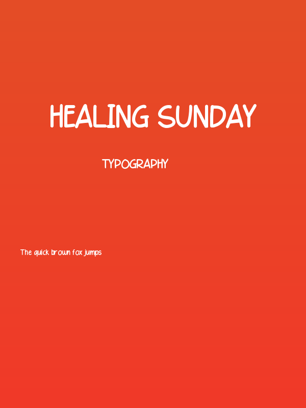Healing Sunday Poster