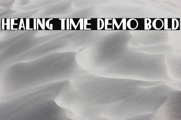 Healing Time Demo Bold Example 1