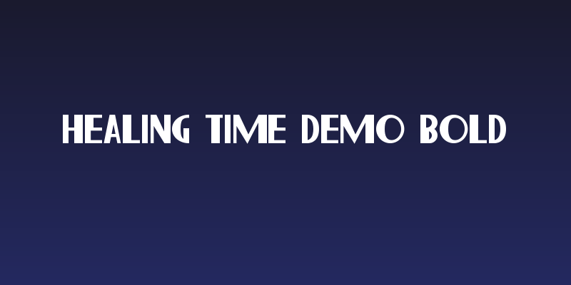 Healing Time Demo Bold Social Header