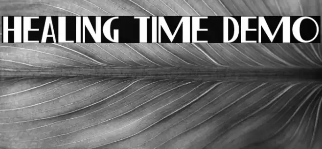 Healing Time Demo Font examples