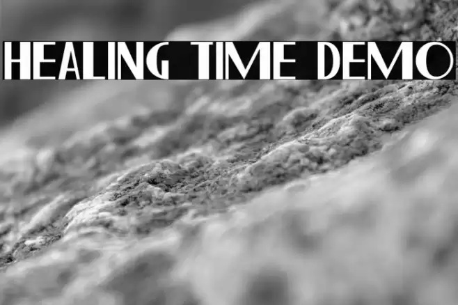 Healing Time Demo Font examples